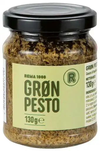 REMA 1000 Grøn pesto, 130 g tilbud