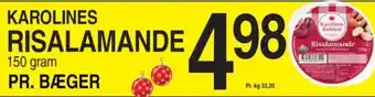 ABC Lavpris KAROLINES RISALAMANDE tilbud