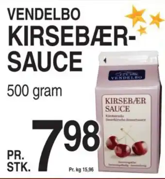 ABC Lavpris VENDELBO KIRSEBÆR-SAUCE tilbud