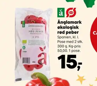 Kvickly Änglamark økologisk rød peber tilbud