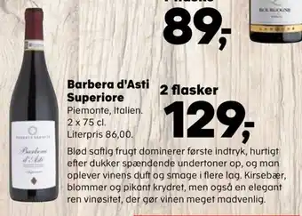 Kvickly Barbera d'Asti Superiore tilbud