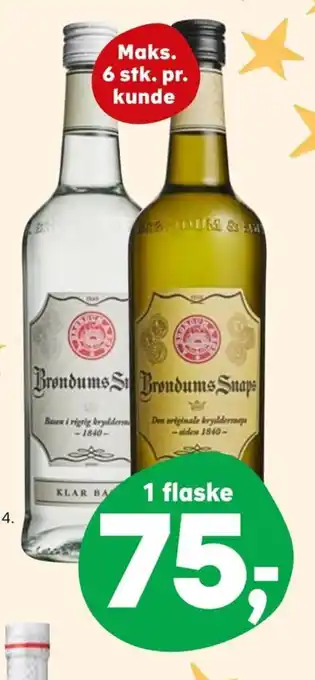 Kvickly Brøndums Snaps tilbud