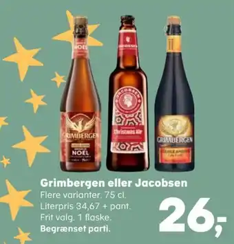 Kvickly Grimbergen eller Jacobsen tilbud