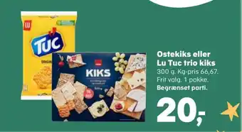 Ostekiks eller Lu Tuc trio kiks
