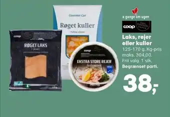 Kvickly Laks, rejer eller kuller tilbud