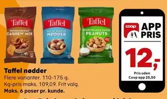 Kvickly Taffel nødder tilbud