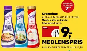 Kvickly Cremefine tilbud