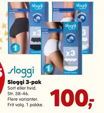 Kvickly Sloggi 3-pak tilbud