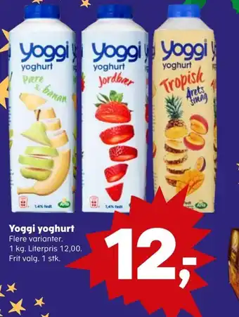 Kvickly Yoggi yoghurt tilbud