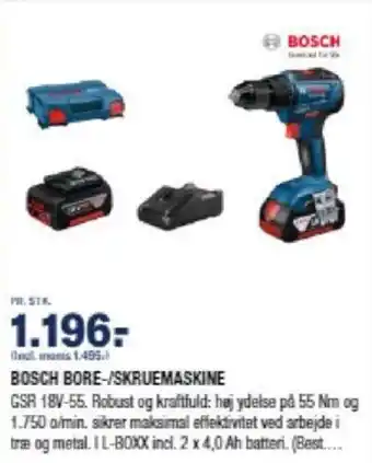 Stark BOSCH BORE-/SKRUEMASKINE tilbud