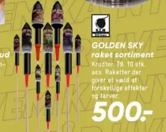 Bilka GOLDEN SKY raket sortiment tilbud