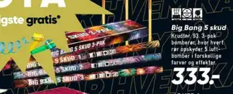 Bilka Big Bang 5 skud tilbud