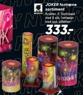 JOKER fontæne sortiment