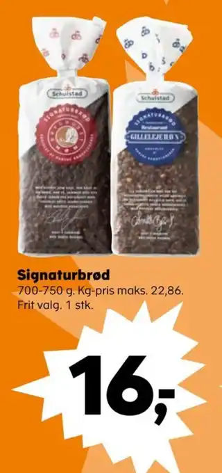 SuperBrugsen Signaturbrød tilbud