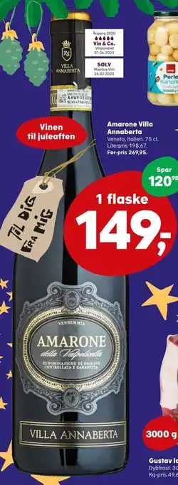 SuperBrugsen Amarone Villa Annaberta tilbud