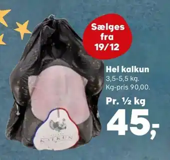 SuperBrugsen Hel kalkun tilbud