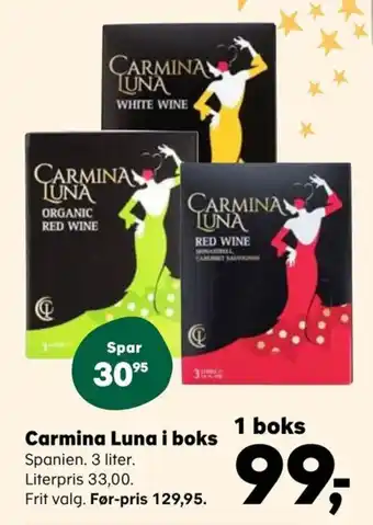SuperBrugsen Carmina Luna i boks tilbud