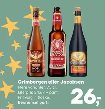SuperBrugsen Grimbergen eller Jacobsen tilbud