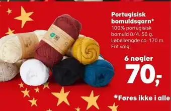 SuperBrugsen Portugisisk bomuldsgarn* tilbud