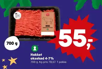 SuperBrugsen Hakket oksekød 4-7% tilbud