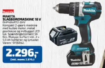 Davidsen MAKITA SLAGBOREMASKINE 18V tilbud