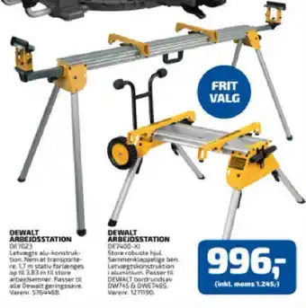 Davidsen DEWALT ARBEIDSSTATION tilbud