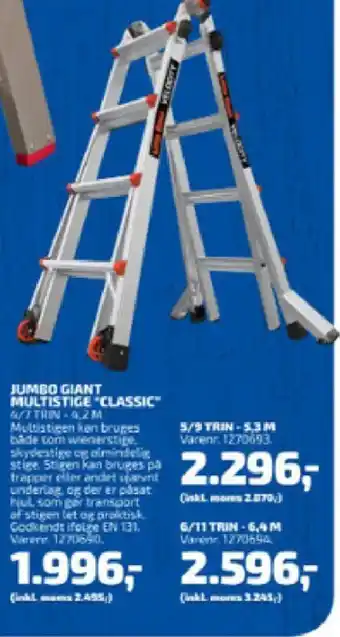 Davidsen JUMBO GIANT MULTISTIGE "CLASSIC" tilbud