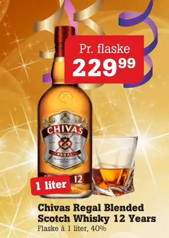 Poetzsch Padborg Chivas regal blended scotch whisky 12 years tilbud
