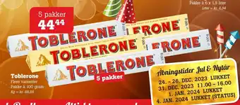 Poetzsch Padborg Toblerone tilbud