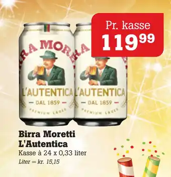 Poetzsch Padborg Birra moretti l'autentica tilbud