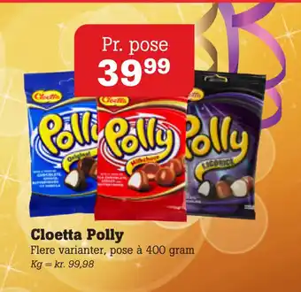 Poetzsch Padborg Cloetta polly tilbud