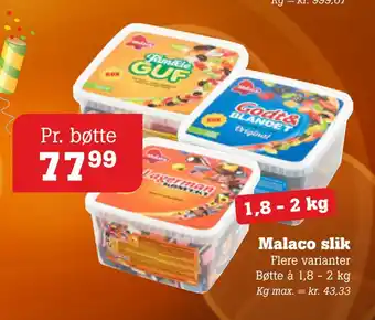 Poetzsch Padborg Malaco slik tilbud