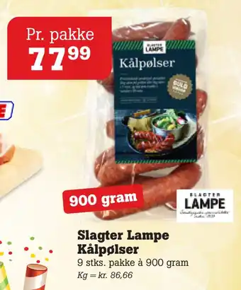 Poetzsch Padborg Slagter lampe kålpølser tilbud