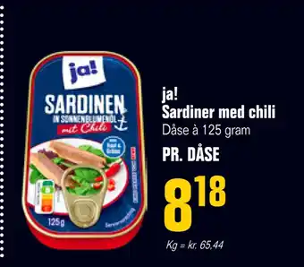 Poetzsch Padborg Ja! sardiner med chili tilbud