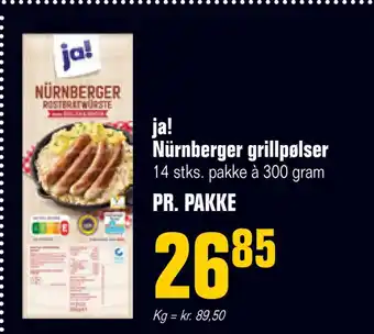 Poetzsch Padborg Ja! nürnberger grillpølser tilbud