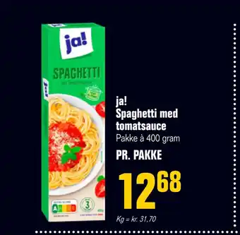 Poetzsch Padborg Ja! spaghetti med tomatsauce tilbud