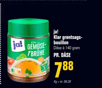 Poetzsch Padborg Ja! klar grøntsagsbouillon tilbud