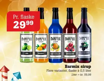 Poetzsch Padborg Barmix sirup tilbud