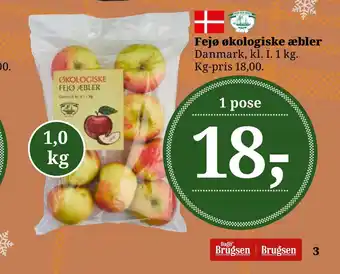 Dagli'Brugsen Fejø økologiske æbler tilbud