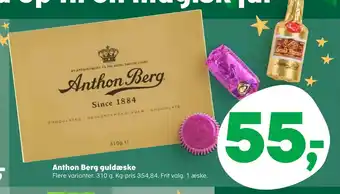 Kvickly Anthon berg guldæske tilbud