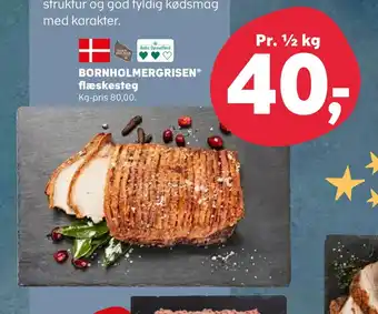 Kvickly Bornholmergrisen flæskesteg tilbud