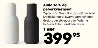 Kvickly Audo salt- og peberkværnsæt tilbud