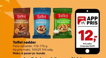Kvickly Taffel nødder tilbud