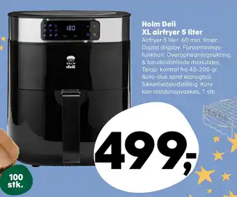 Kvickly Holm deli xl airfryer 5 liter tilbud