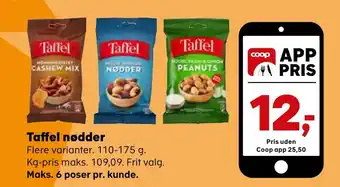 SuperBrugsen Taffel nødder tilbud