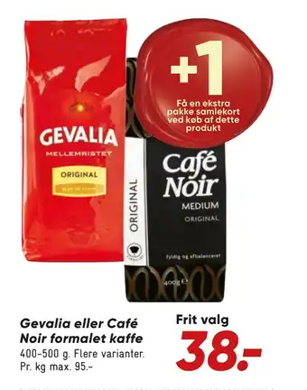 Bilka Gevalia eller café noir formalet kaffe tilbud