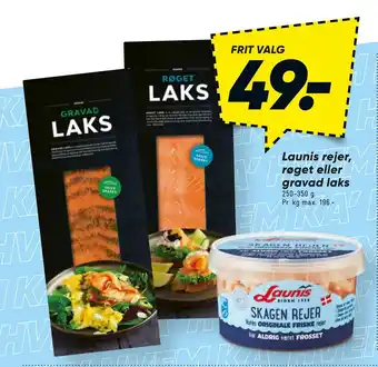 Bilka Launis rejer, røget eller gravad laks tilbud