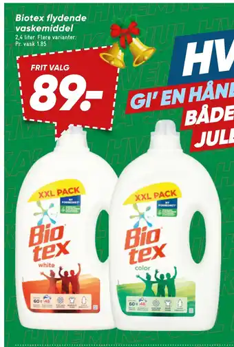 Bilka Biotex flydende vaskemiddel tilbud