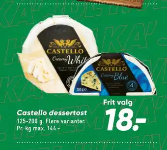 Bilka Castello dessertost tilbud