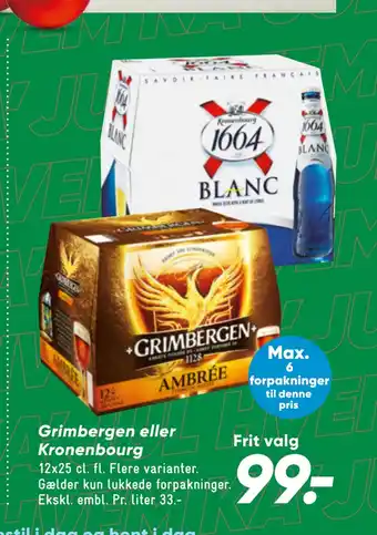 Bilka Grimbergen eller kronenbourg tilbud